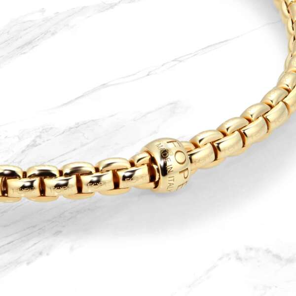 18ct Yellow Gold Eka Tiny Diamond Bracelet – Image 4
