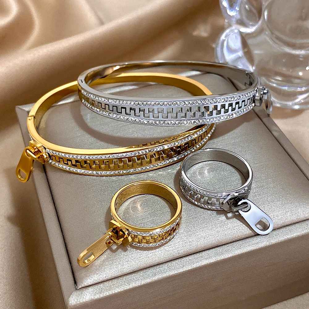 Bracelet Lalla et sa bague en acier inoxydable