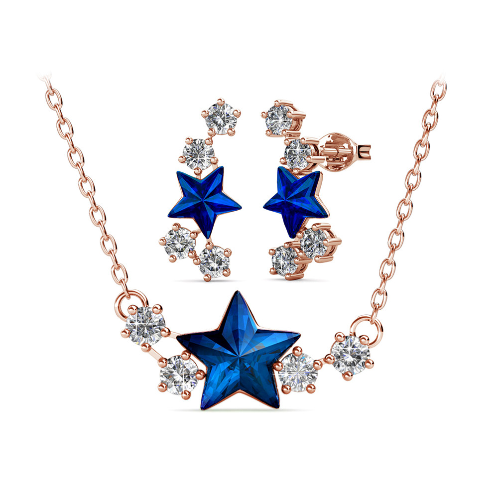 Parure Winter en argent orné de cristaux Swarovski